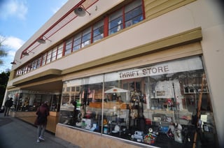Store interior with shoppers