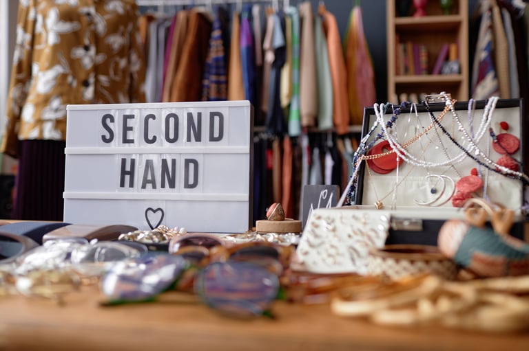 Store sign and jewelry display